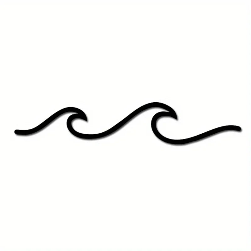 Minimalist Metal Ocean Wave Art 3d Wall Decoration For Living Room Bedroom Modern Home Interior Styling | Bowlift