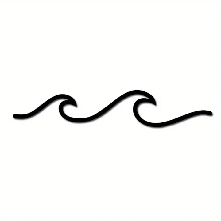 Minimalist Metal Ocean Wave Art 3d Wall Decoration For Living Room Bedroom Modern Home Interior Styling | Bowlift