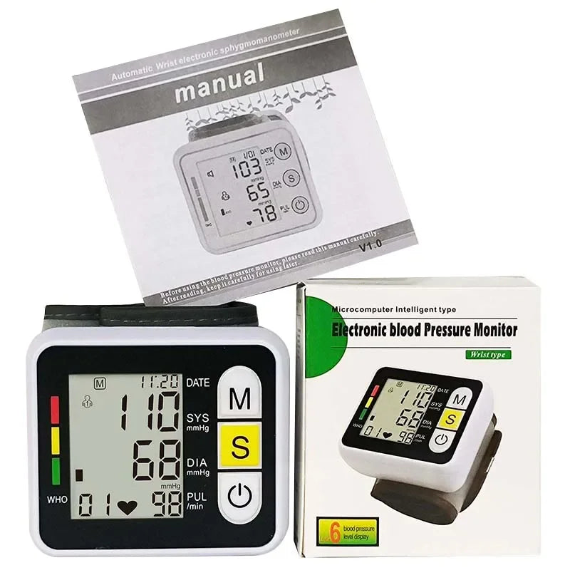 BowLift | Digital Wrist Blood Pressure Monitor with LCD Display – PulseTrack