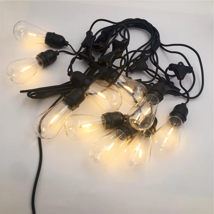 BowLift | Waterproof LED Edison Outdoor String Lights for Gardens, Patios & Parties