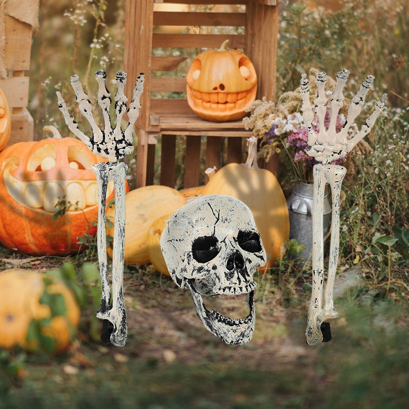 BowLift | Realistic Zombie Skeleton Garden Halloween Decor