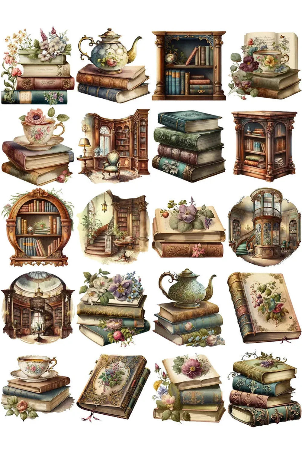 Books Scrapbooking Stickers | Bowlift
