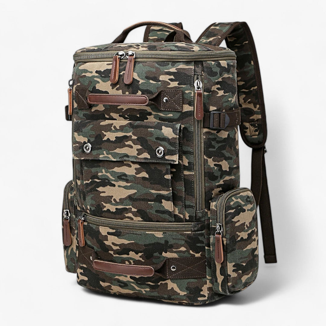 BowLift | Vintage Canvas Backpack – Stylish & Functional with Laptop Compartment for Everyday & Adventure