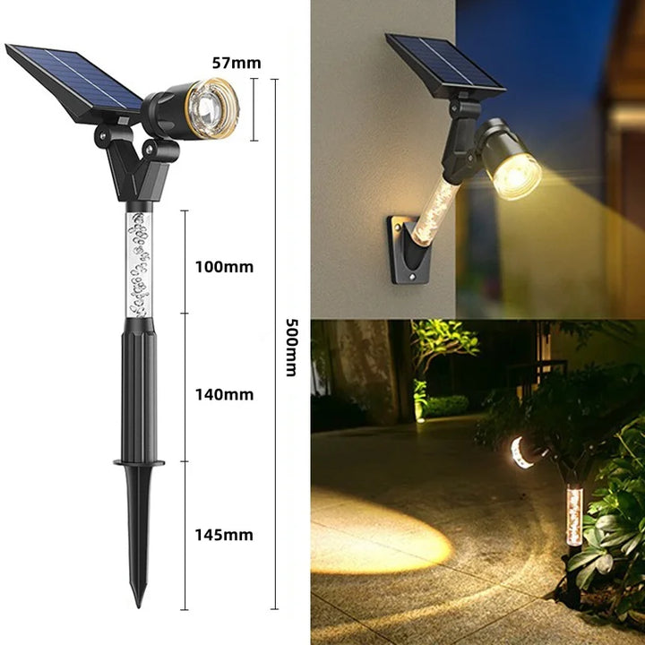 Solar LED Garden Home Outdoor Pathway Spotlights | Bowlift
