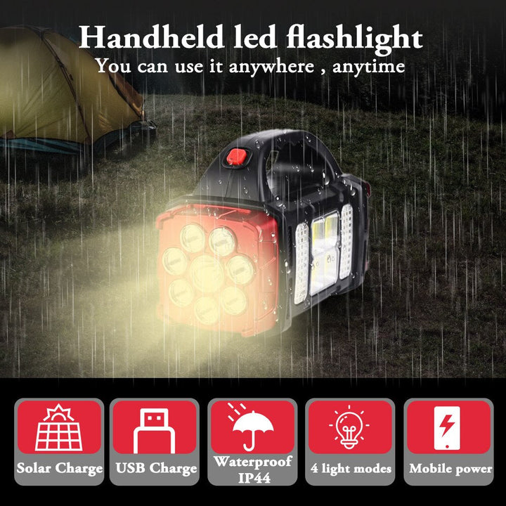 Solar Blast Powerful Power Bank LED Flashlight | Bowlift