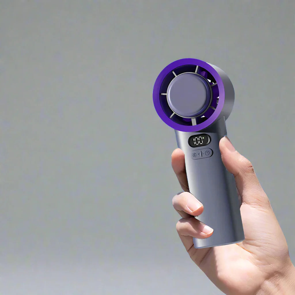 Skye Mini Fan with Cooling Plate – Portable Fan with 100 Speeds and Adjustable Breeze | Bowlift