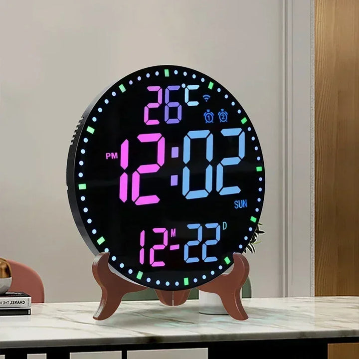 WiFiTime Clock - Smart LED Wall Clock with Calendar Bowlift