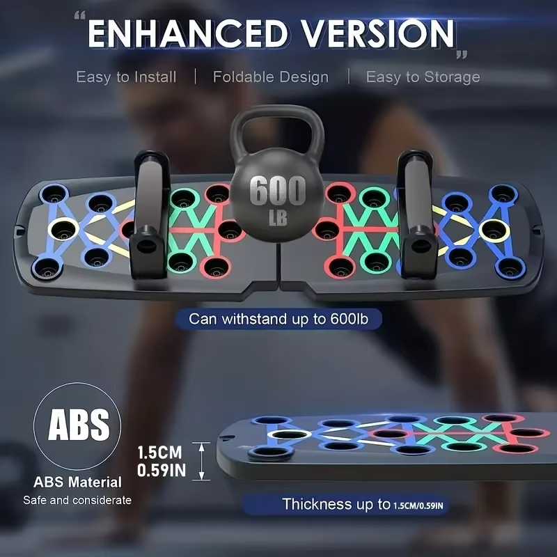 BowLift | Portable Foldable Push-Up Board for Full-Body Strength Training