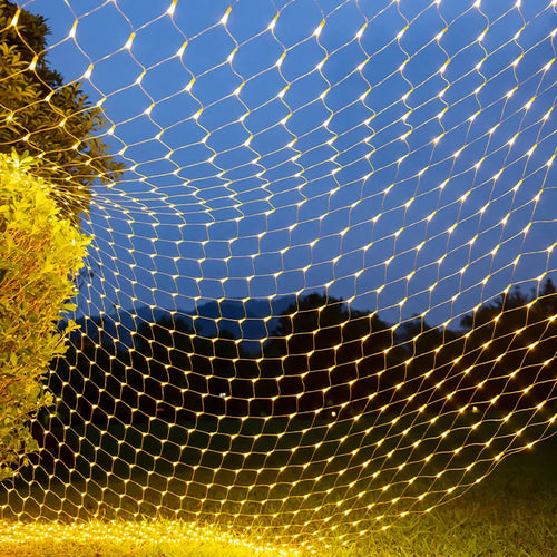 BowLift | LED Net String Lights Luminet | 96–320 LEDs | Warm White, White & Colorful | 8 Lighting Modes | 220V EU Plug | For Christmas, Wedding & Garden