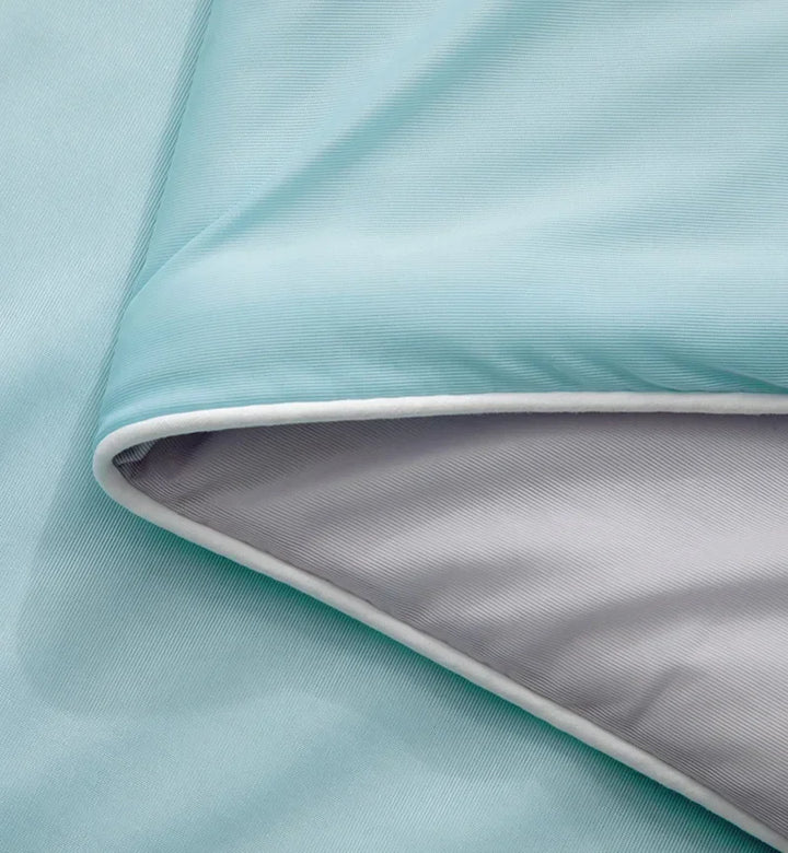Air Condition Summer Comforter — Pure Color Ice Silk Cooling Blanket, Lightweight & Smooth Twin/King Size Quilt | Bowlift