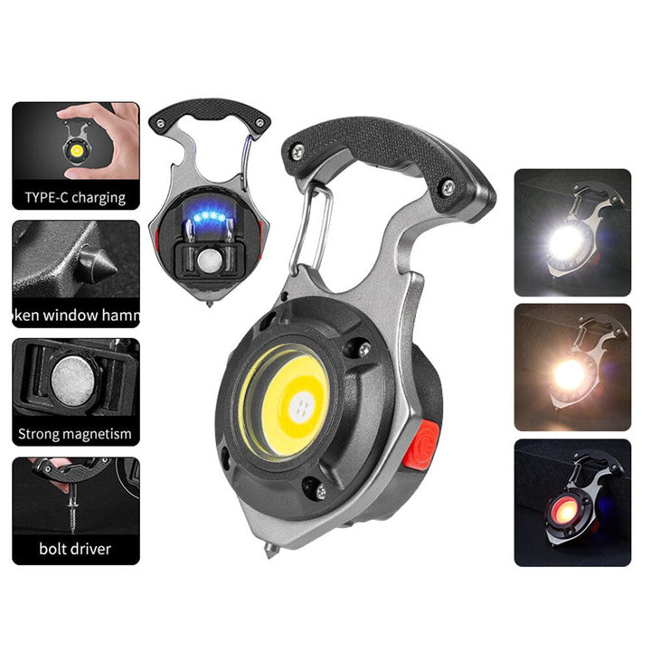 7in1 Pocket Lamp Survival Camping Keychain | Bowlift