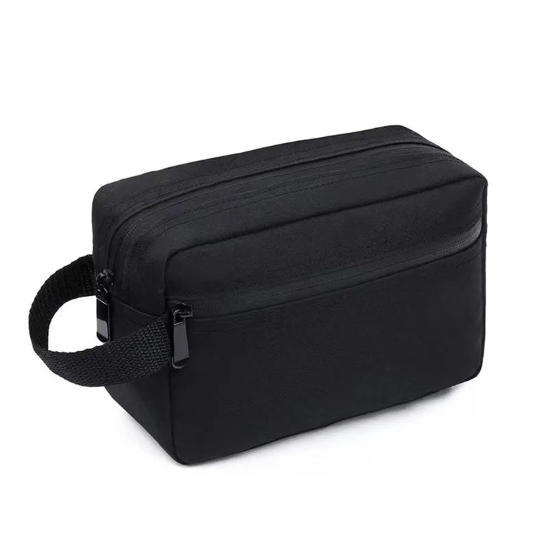 BowLift | Nylonéa toiletry bag Unisex | Water-repellent | Canvas design with leather handle | For travel & everyday use