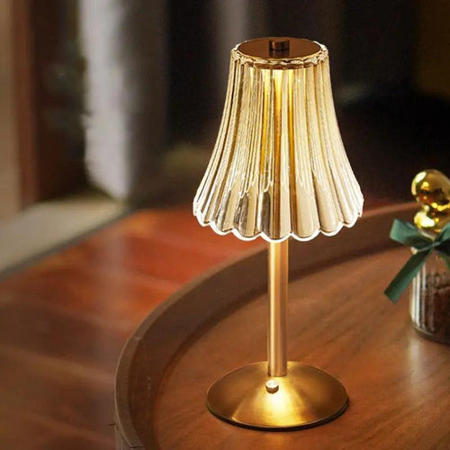 BowLift | CrystalLuxe - Vintage Table Lamp with Elegant Shine