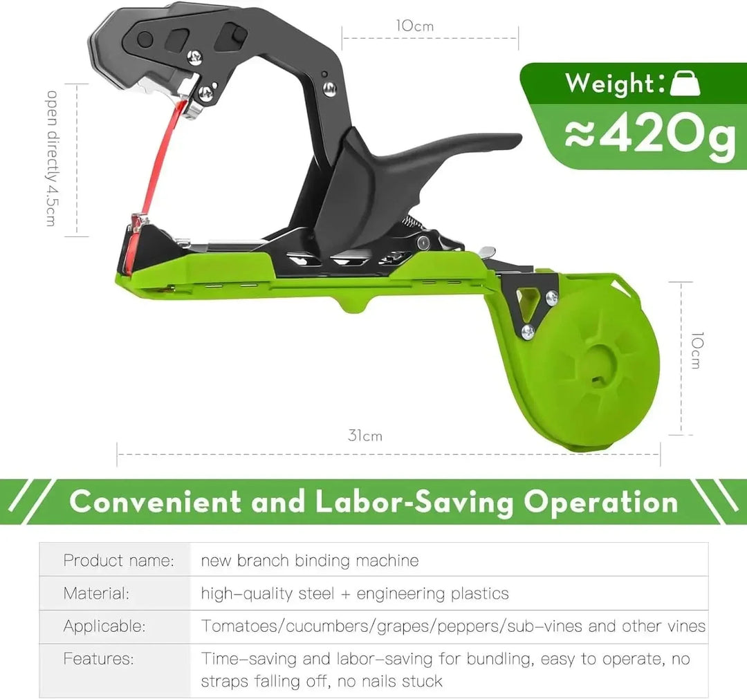 BowLift | PflanzenHalt Tape Tool – Comfortable plant binder for greenhouse & garden