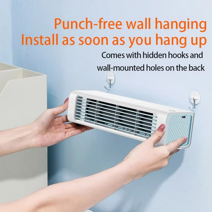 BowLift | Ultra-Quiet Wall-Mounted Bladeless Fan - Powerful & Compact Air Cooler for Home and Office