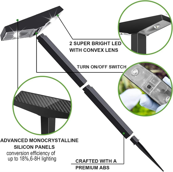 BowLift | Lumora SolPath Garden lights | Solar powered | IP65 Waterproof | Height adjustable | Warm & Cool white | For paths, terrace & garden