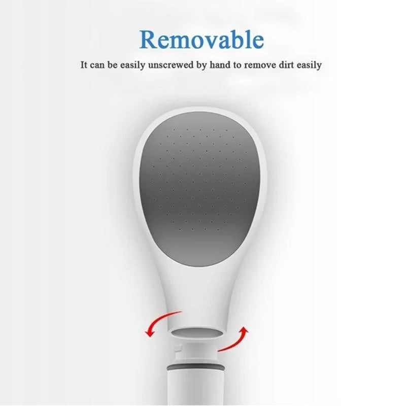 BowLift | AquaVelo High-Pressure Showerhead with Water-Saving Function | White Handheld Shower with Filter & Standard Connection – 22×12×7.4 cm