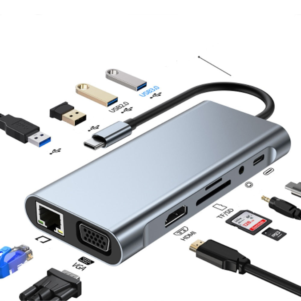 BowLift | Thunderbolt 3 USB-C Hub with HDMI, PD, SD/TF for MacBook Air M1 and iPad Pro