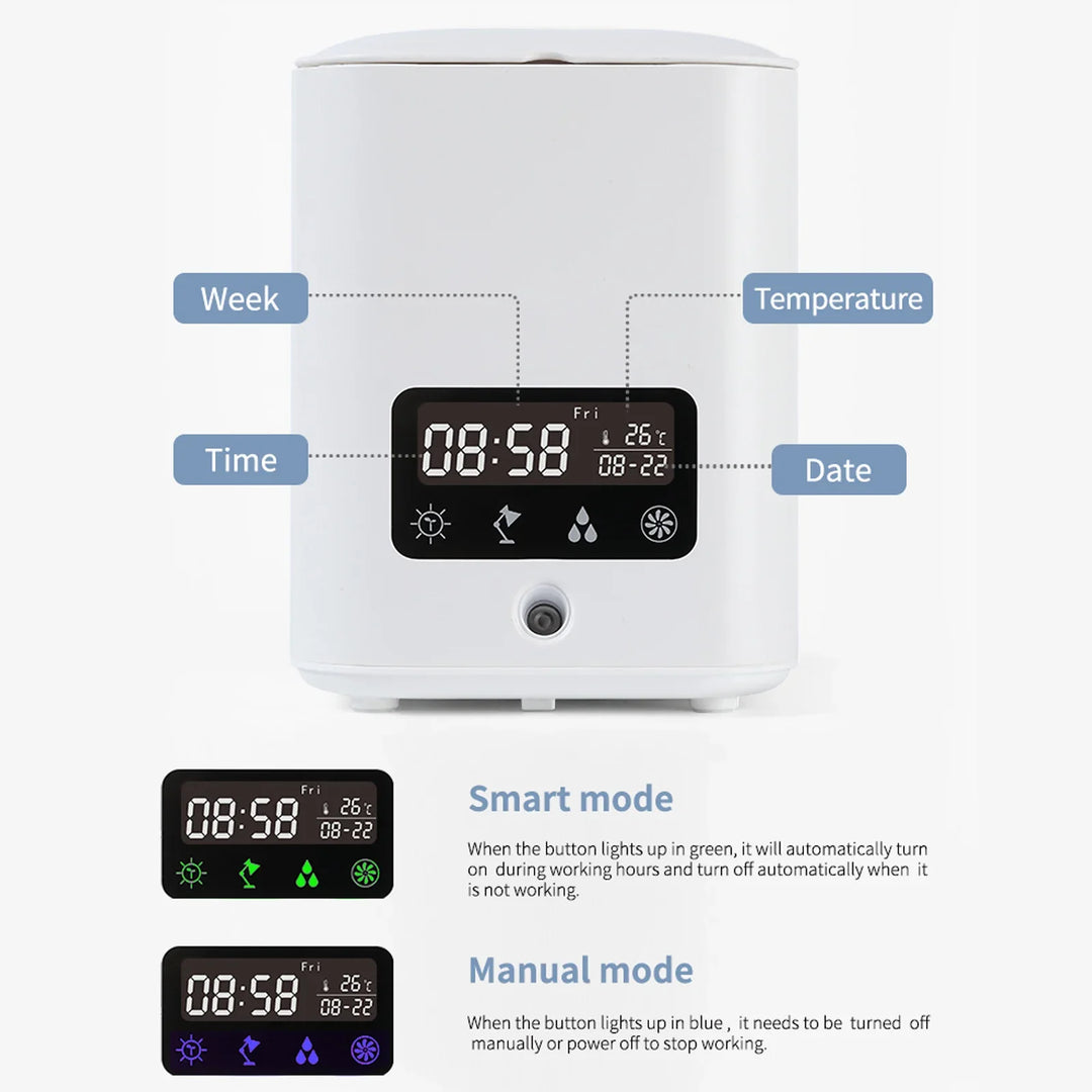 BowLift | Multifunctional smart hydroponic plant pot with calendar, diffuser and desk lamp