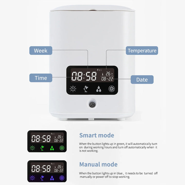BowLift | Multifunctional smart hydroponic plant pot with calendar, diffuser and desk lamp
