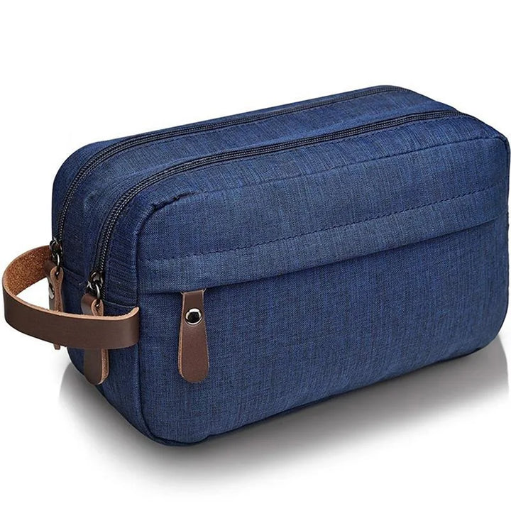 BowLift | Nylonéa toiletry bag Unisex | Water-repellent | Canvas design with leather handle | For travel & everyday use
