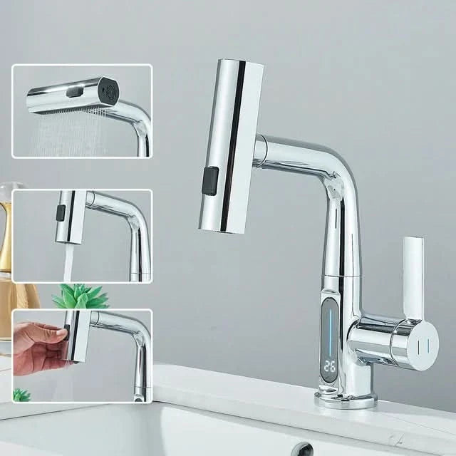 BowLift | LUXOR - Modern digital washbasin tap
