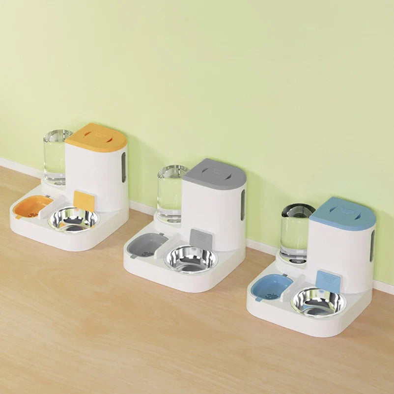 BowLift | Feedipet Food & Water Dispenser for Cats & Dogs | Automatic Refill | 2-in-1 Bowl Set