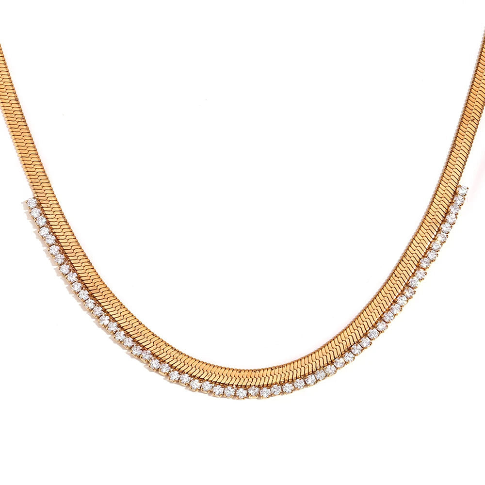 BowLift | Herringbone Diamond Dazzle Necklace