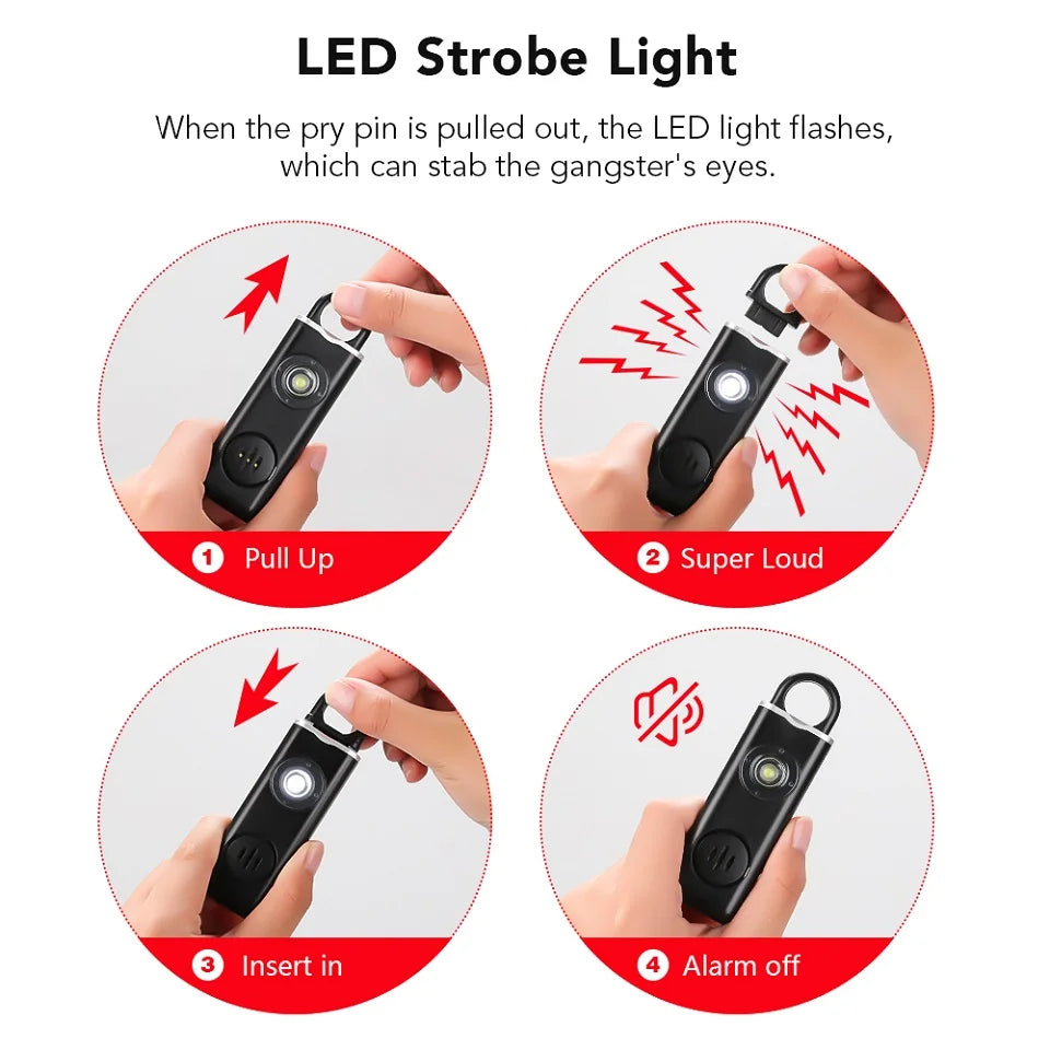 Emergency Self Defense Alarm Keychain | Bowlift