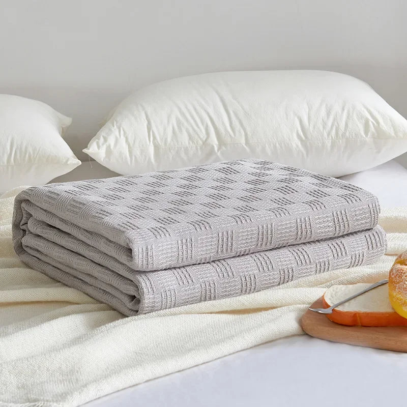 BowLift | Cotton gauze blanket Aurelina | 100% cotton | Breathable & Skin-friendly | Perfect for sofa, bed & office