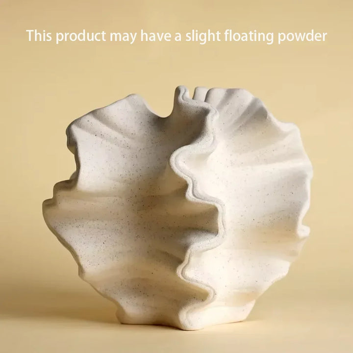 BowLift | Nordora | Ceramic vase Coral | Minimalist design | Nordic home decor in Beige