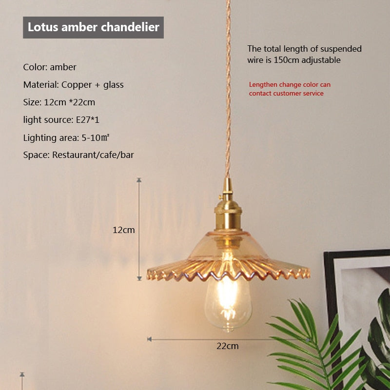 BowLift | Nordic Brilliance Transparent Glass Pendant Lamp