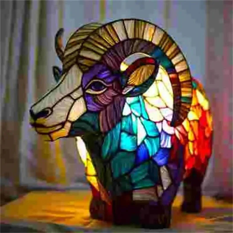 BowLift | MosaicCritter - 3D animal lamp - Multicolor tears - Retro design