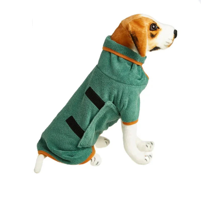 Pet bathrobe, highly absorbent and quick-drying Bowlift