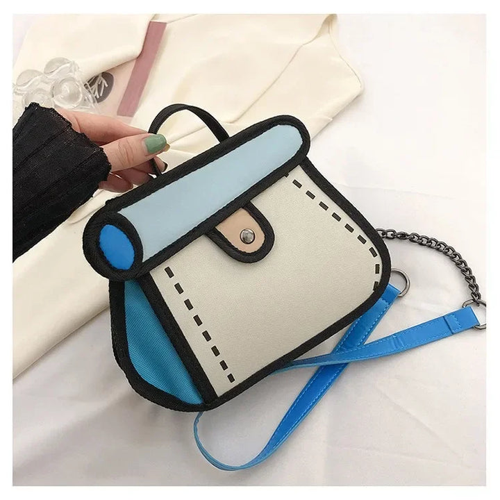BowLift | 2D Canvas Texture Crossbody Bag