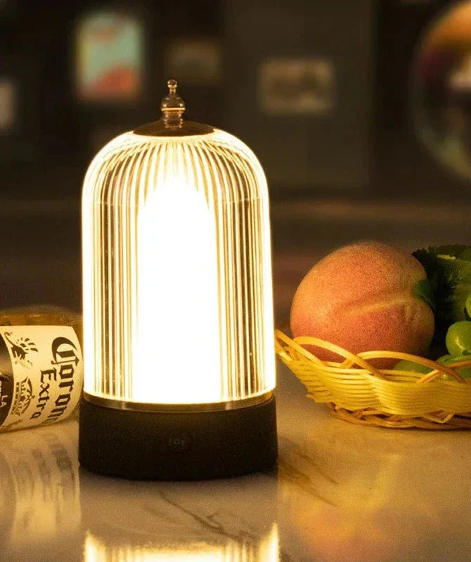 Portable Retro Birdcage Table Lamp – Vintage LED Lighting in Classic Design | Bowlift