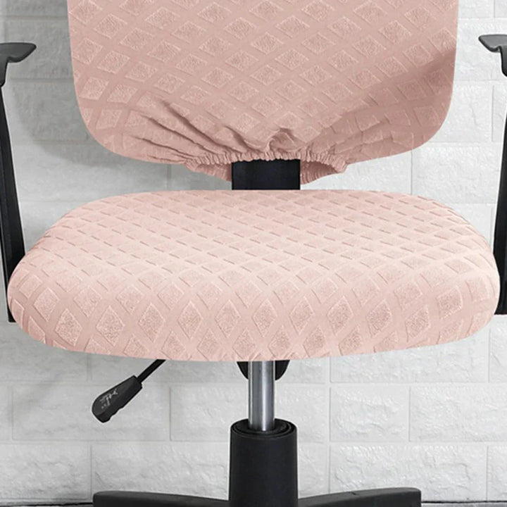 BowLift | Spandex elastic office chair cover Jacquard seat covers pineapple mesh fleece protective cover elastic computer seat protector