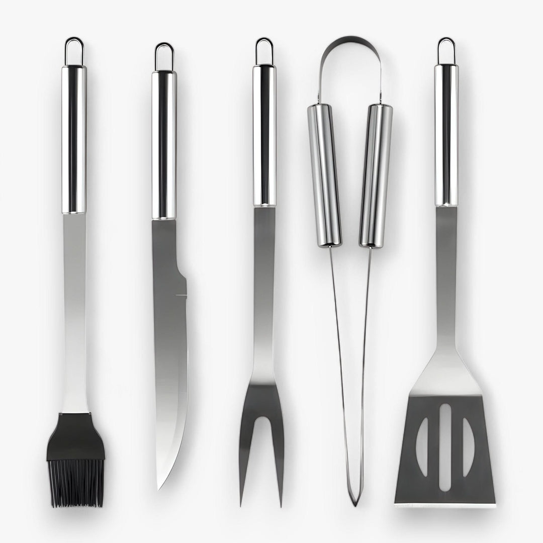 BowLift | Stainless Steel BBQ Grill Tool Set with Carrying Case