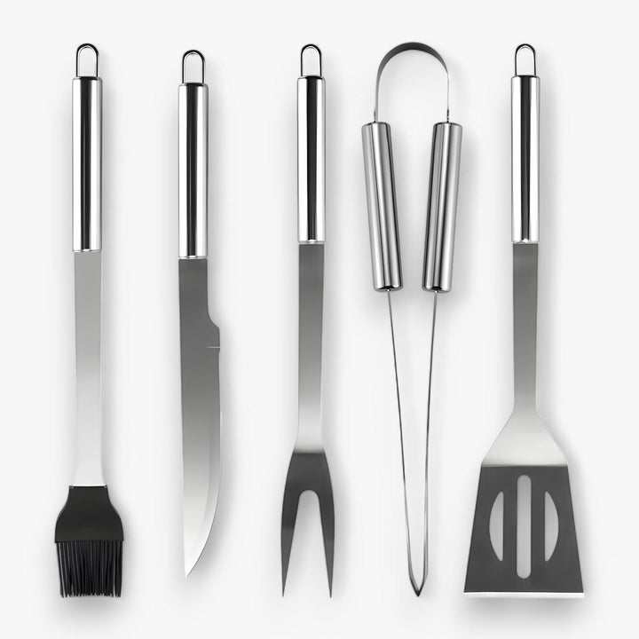 BowLift | Stainless Steel BBQ Grill Tool Set with Carrying Case