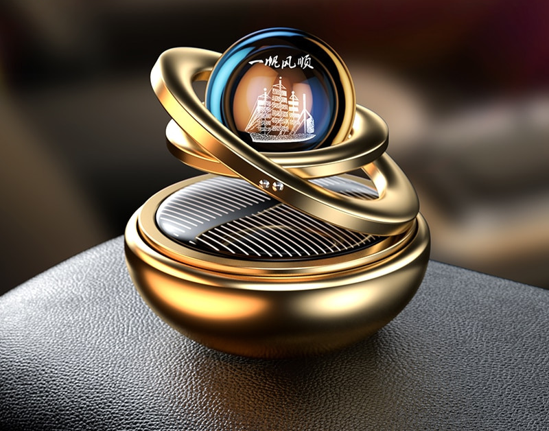 BowLift | Car Air Freshener | Solar Powered | 360° Fragrance Distribution | Luxurious Design | 4 Colors