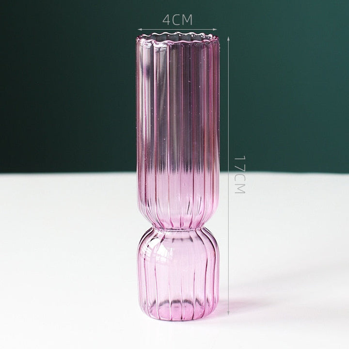 Scallop Cylinder Glass Vase | Bowlift