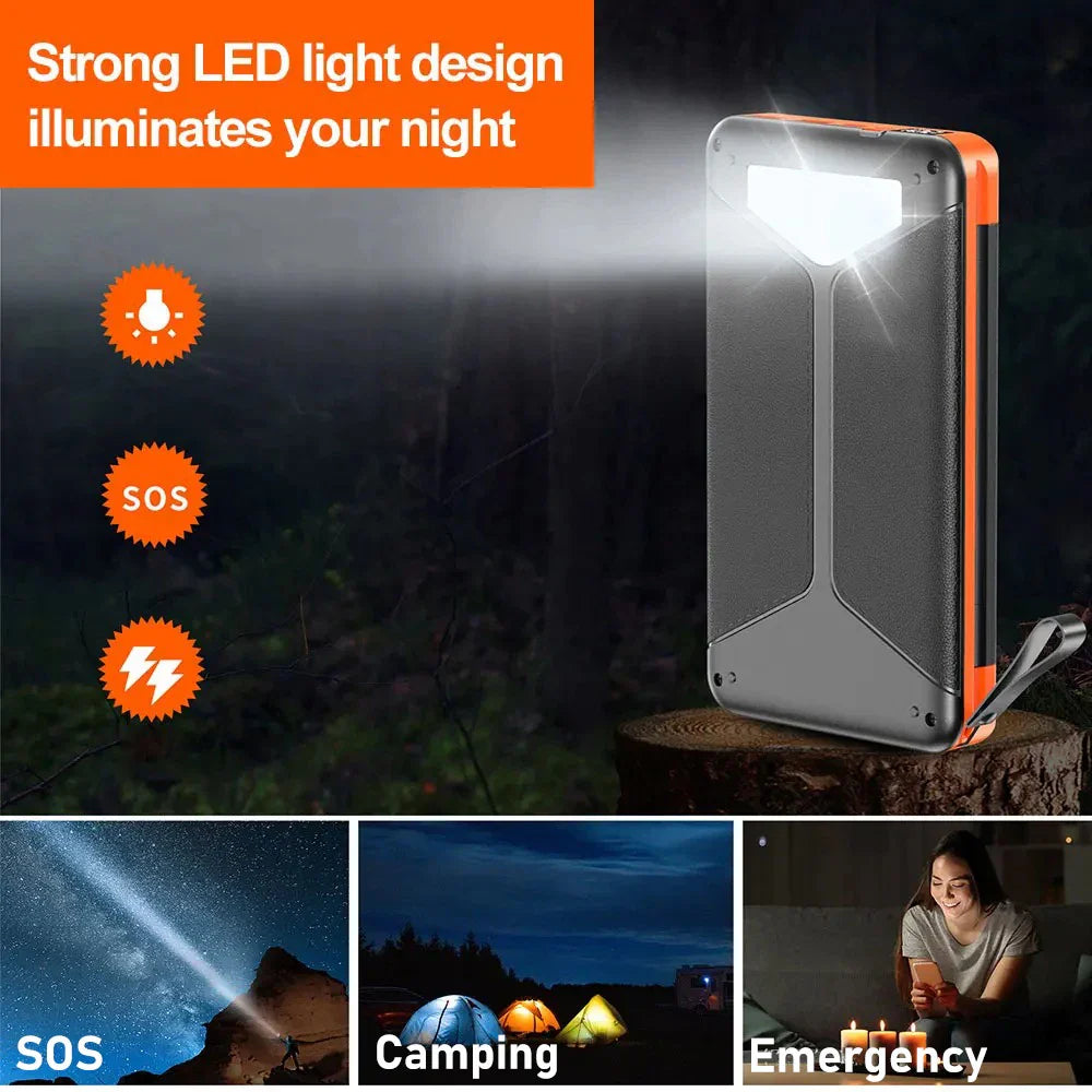 BowLift | Solar Powerbank VoltMate Flip 15W | 10,000/20,000mAh | Wireless Qi Charging | Solar Panel Foldable | Waterproof & Shockproof