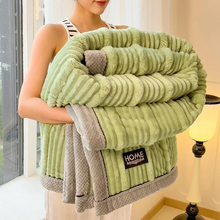 BowLift | Cuddly Blanket BunnySoft | Extra Thick & Warm | Coral Fleece | Double-Sided Soft