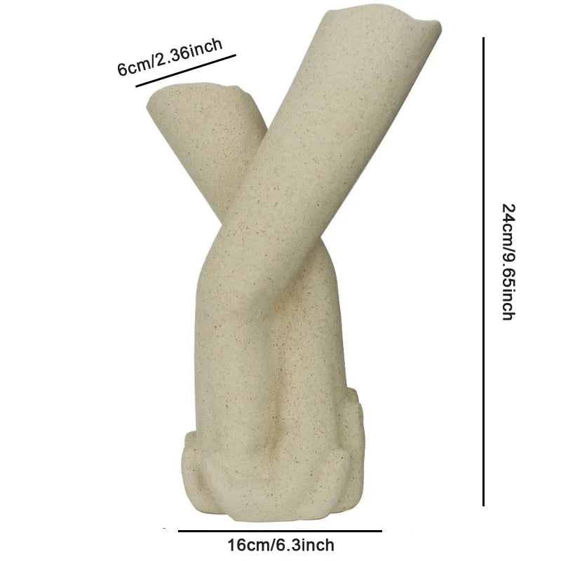 Lovers' Hands Ceramic Vase | Bowlift