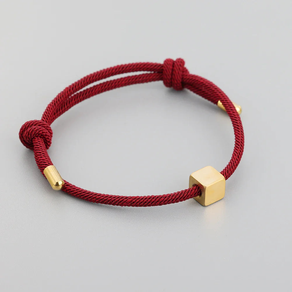 BowLift | Adjustable Couples Box Letter Initial Bracelets