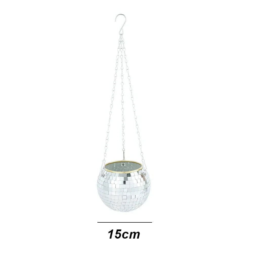 BowLift | GlowSphere Lunara | Disco Plant Hanger | Retro Design | For Boho & Urban Jungle Styles