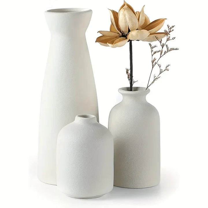 Aardstijl Ceramic Vase Set of 3 for Modern Boho Interiors | Bowlift