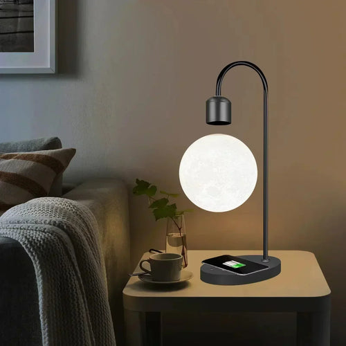 BowLift | LED Moon Lamp with Magnetic Levitation and Wireless Charging