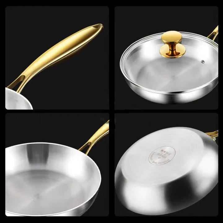 ChefSteel – Professional Stainless Steel Frying Pan for Gas & Induction | Bowlift