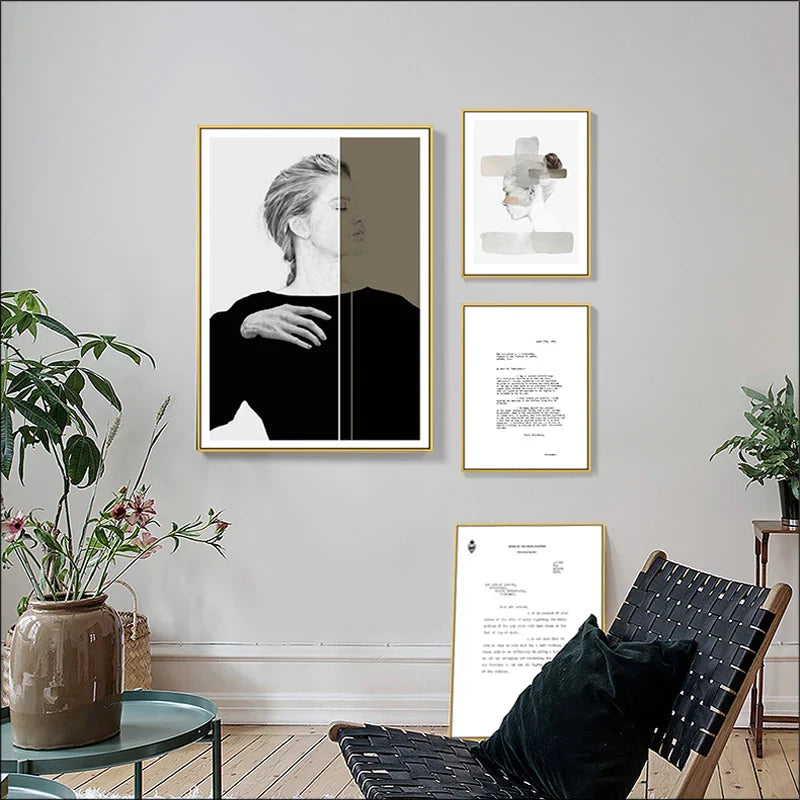 Minimalist Design Trends Gallery Wall Art Fine Art Canvas Prints Nordic Pictures For Living Room Bedroom Scandinavian Home Decor | Bowlift